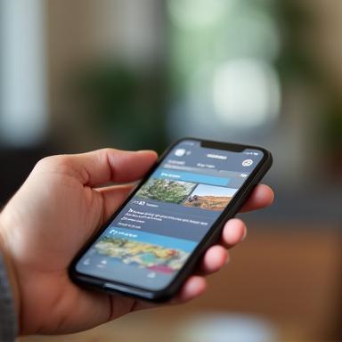 Hand booking experiences on smartphone