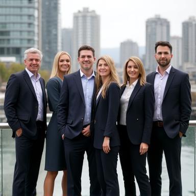 Corporate group photo in Vancouver